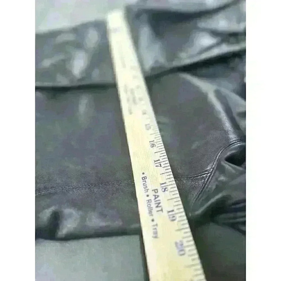 Colebrook & Co. Women’s Size Small Leather Coat Black Mid-Length - Picture 9 of 11